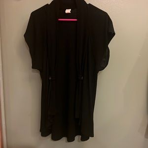 Love By Design Black Short Sleeve Sweater